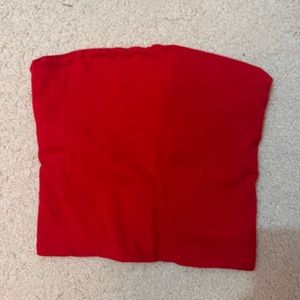 Red Brandy Melville tube top